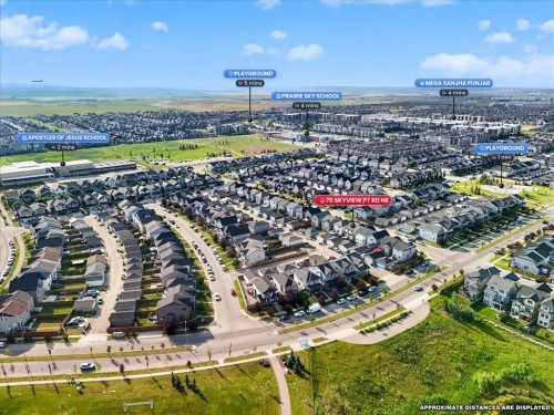 75 Skyview Point Road Ne, Calgary, AB - Outdoor With View