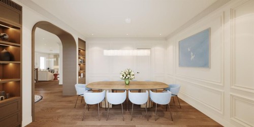 6511 Law Drive Sw, Calgary, AB - Indoor Photo Showing Dining Room