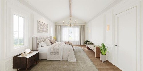6511 Law Drive Sw, Calgary, AB - Indoor Photo Showing Bedroom
