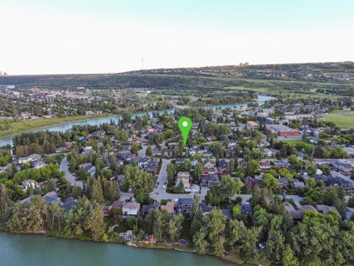 6012 33 Avenue Nw, Calgary, AB - Outdoor With Body Of Water With View