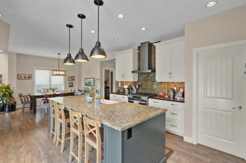 518 Mahogany Manor Se, Calgary, AB - Indoor Photo Showing Kitchen With Upgraded Kitchen