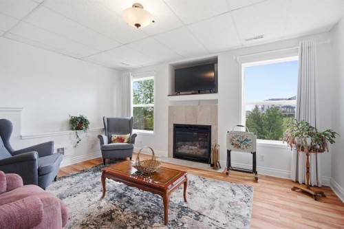 276 Kincora Heights Nw, Calgary, AB - Indoor Photo Showing Living Room With Fireplace