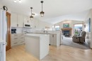 276 Kincora Heights Nw, Calgary, AB  - Indoor Photo Showing Kitchen With Fireplace With Upgraded Kitchen 