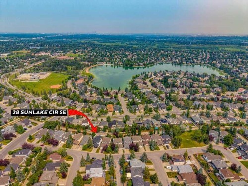 28 Sunlake Circle Se, Calgary, AB - Outdoor With Body Of Water With View