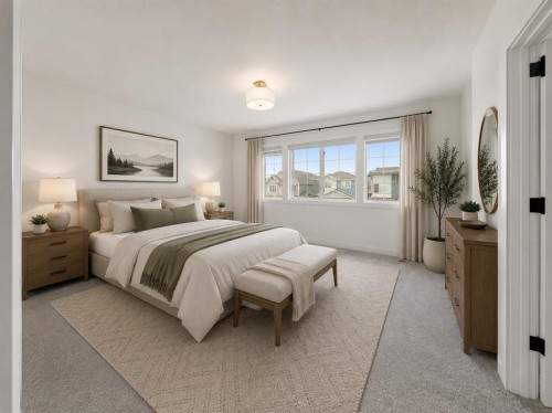 834 Bayview Terrace Sw, Airdrie, AB - Indoor Photo Showing Bedroom