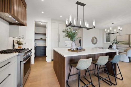 52 Patterson Rise Sw, Calgary, AB - Indoor Photo Showing Kitchen With Upgraded Kitchen
