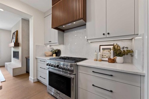 52 Patterson Rise Sw, Calgary, AB - Indoor Photo Showing Kitchen With Upgraded Kitchen