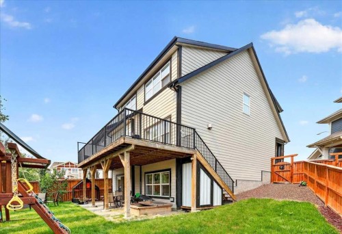 195 Mahogany Passage Se, Calgary, AB - Outdoor With Balcony With Deck Patio Veranda With Exterior