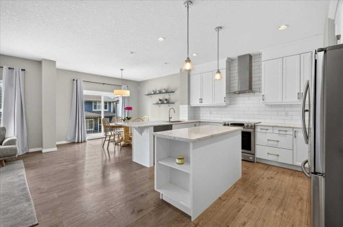 195 Mahogany Passage Se, Calgary, AB - Indoor Photo Showing Kitchen With Stainless Steel Kitchen With Upgraded Kitchen