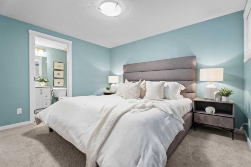 516 Auburn Bay Circle Se, Calgary, AB - Indoor Photo Showing Bedroom