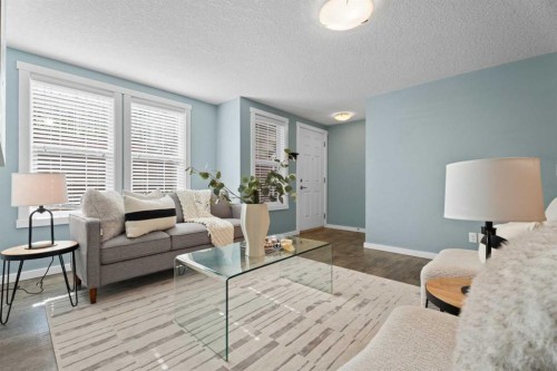 516 Auburn Bay Circle Se, Calgary, AB - Indoor Photo Showing Living Room