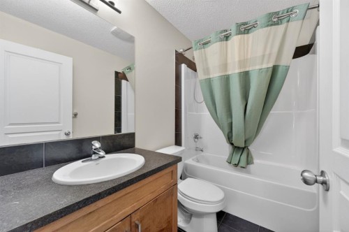218 River Heights Green, Cochrane, AB - Indoor Photo Showing Bathroom
