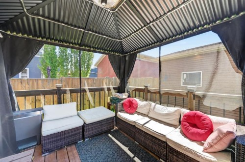 218 River Heights Green, Cochrane, AB - Outdoor With Deck Patio Veranda With Exterior