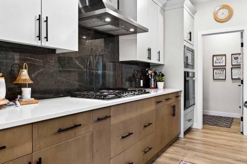 43 Hotchkiss Row Se, Calgary, AB - Indoor Photo Showing Kitchen With Upgraded Kitchen
