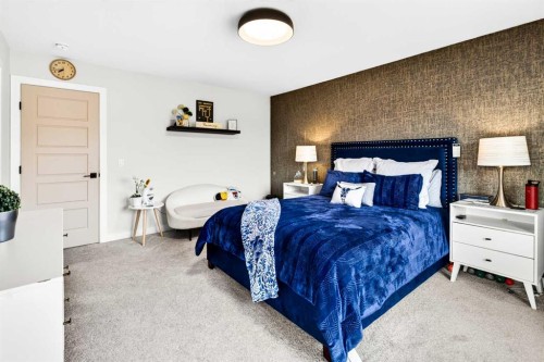 43 Hotchkiss Row Se, Calgary, AB - Indoor Photo Showing Bedroom