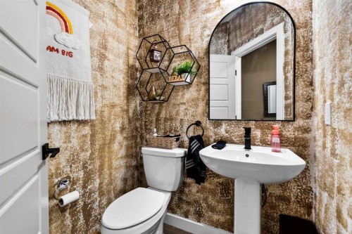 43 Hotchkiss Row Se, Calgary, AB - Indoor Photo Showing Bathroom