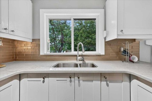 1123 48 Avenue Nw, Calgary, AB - Indoor Photo Showing Kitchen With Double Sink