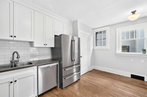 226 Superior Avenue Sw, Calgary, AB - Indoor Photo Showing Kitchen With Stainless Steel Kitchen With Double Sink
