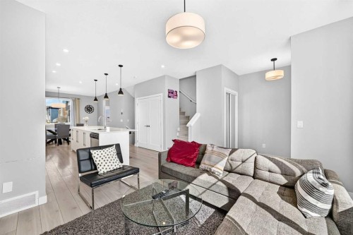 197 Chelsea Drive, Chestermere, AB - Indoor Photo Showing Living Room