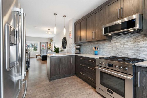 426 Nolan Hill Boulevard Nw, Calgary, AB - Indoor Photo Showing Kitchen With Stainless Steel Kitchen With Upgraded Kitchen