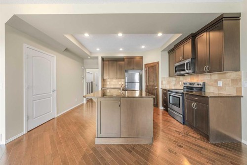 48 Panatella Common Nw, Calgary, AB - Indoor Photo Showing Kitchen With Stainless Steel Kitchen