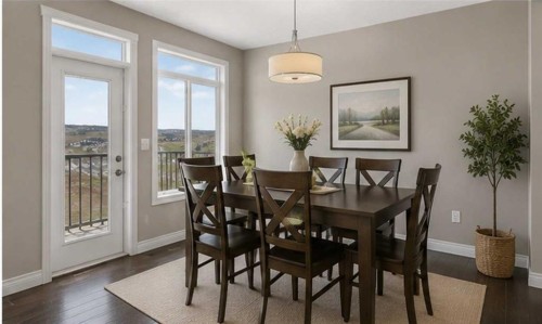 30 Evansborough View Nw, Calgary, AB - Indoor Photo Showing Dining Room
