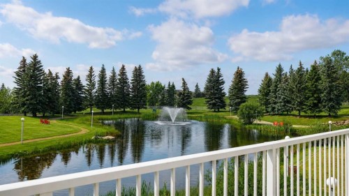 515-3515 Hawksbrow Point Nw, Calgary, AB - Outdoor With Body Of Water With Deck Patio Veranda With View