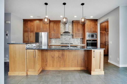 145 Marquis Common Se, Calgary, AB - Indoor Photo Showing Kitchen With Upgraded Kitchen