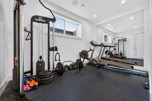 1704 26A Street Sw, Calgary, AB - Indoor Photo Showing Gym Room