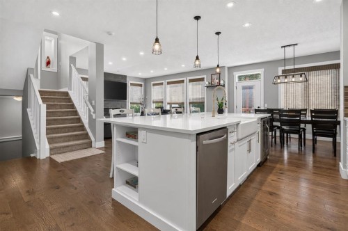 108 Kinniburgh Close, Chestermere, AB - Indoor Photo Showing Kitchen With Upgraded Kitchen