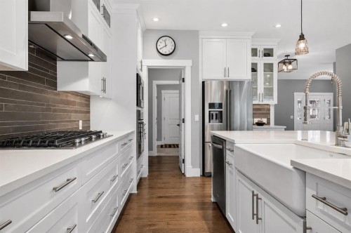 108 Kinniburgh Close, Chestermere, AB - Indoor Photo Showing Kitchen With Upgraded Kitchen