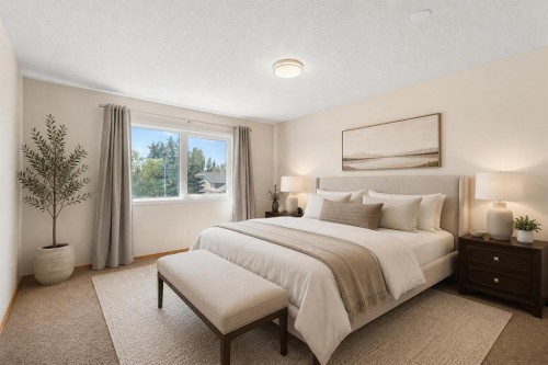 136 Harvest Hills Drive Ne, Calgary, AB - Indoor Photo Showing Bedroom