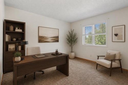 136 Harvest Hills Drive Ne, Calgary, AB - Indoor Photo Showing Office