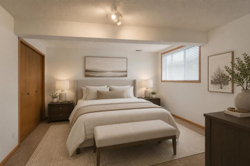 136 Harvest Hills Drive Ne, Calgary, AB - Indoor Photo Showing Bedroom