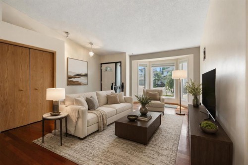 136 Harvest Hills Drive Ne, Calgary, AB - Indoor Photo Showing Living Room