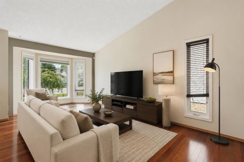 136 Harvest Hills Drive Ne, Calgary, AB - Indoor Photo Showing Living Room