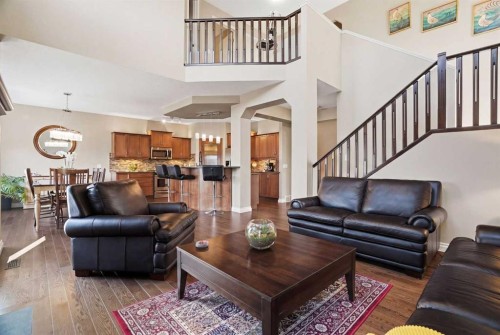 133 Aspen Stone Road Sw, Calgary, AB - Indoor Photo Showing Living Room