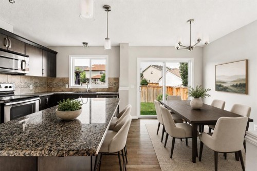 59 Elgin Meadows Park Se, Calgary, AB - Indoor Photo Showing Dining Room
