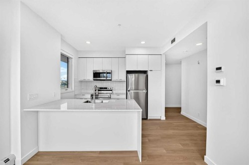 3101-8500 19 Avenue Se, Calgary, AB - Indoor Photo Showing Kitchen