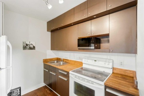 439 13 Avenue Ne, Calgary, AB - Indoor Photo Showing Kitchen With Double Sink