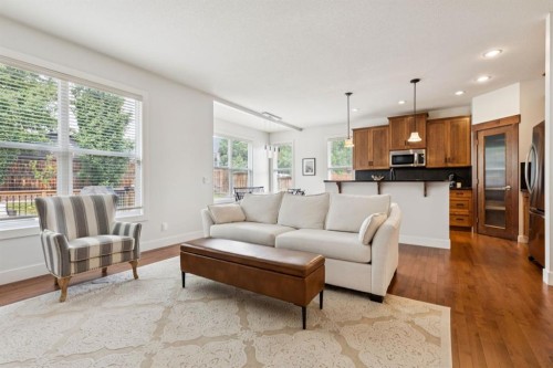 70 Cortina Way Sw, Calgary, AB - Indoor Photo Showing Living Room