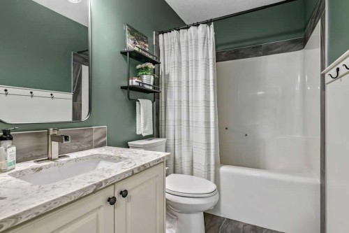 9 Sheep River Heath, Okotoks, AB - Indoor Photo Showing Bathroom