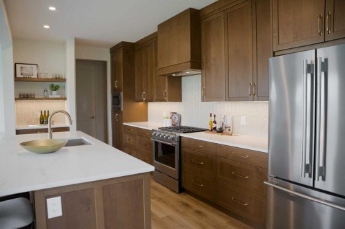 460 Discovery Place Sw, Calgary, AB - Indoor Photo Showing Kitchen With Stainless Steel Kitchen With Upgraded Kitchen