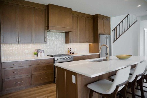 460 Discovery Place Sw, Calgary, AB - Indoor Photo Showing Kitchen With Upgraded Kitchen