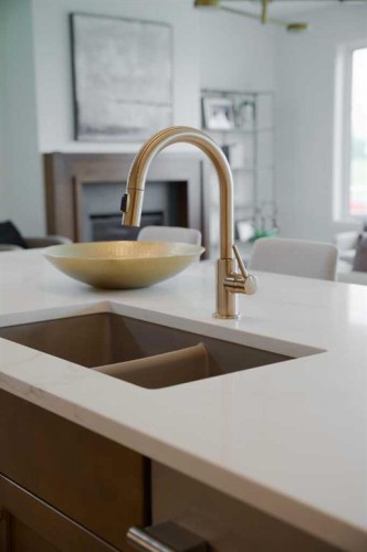 460 Discovery Place Sw, Calgary, AB - Indoor Photo Showing Kitchen With Double Sink
