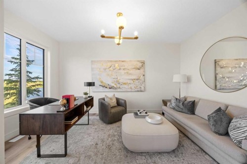 460 Discovery Place Sw, Calgary, AB - Indoor Photo Showing Living Room