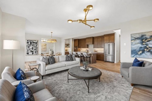 460 Discovery Place Sw, Calgary, AB - Indoor Photo Showing Living Room