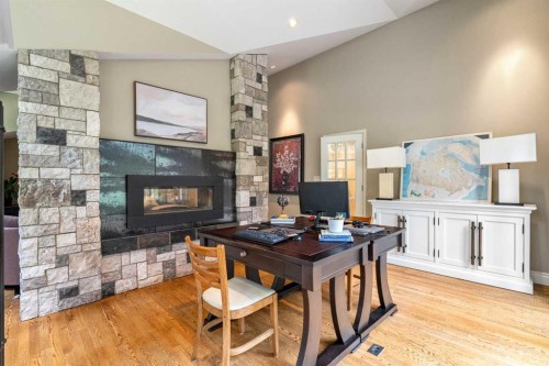 10819 Willowfern Drive Se, Calgary, AB - Indoor With Fireplace