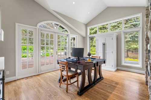 10819 Willowfern Drive Se, Calgary, AB - Indoor Photo Showing Office