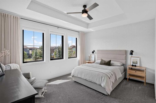 16 Legacy Manor Se, Calgary, AB - Indoor Photo Showing Bedroom